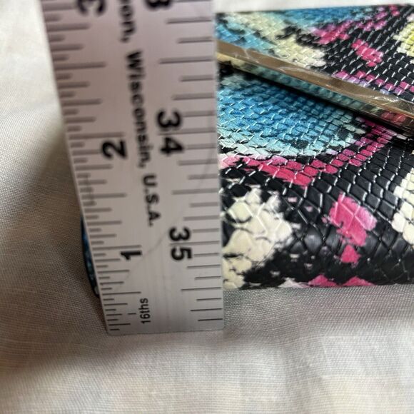 Aldo Wristlet Multicolor PUC Y2K Retro Style 90’s Faux Snakeskin Street style - Picture 10 of 10